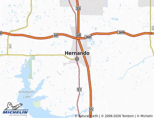 Carte MICHELIN Hernando - ViaMichelin