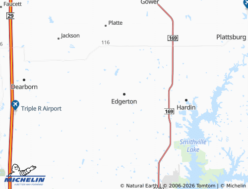 Mapa MICHELIN Edgerton - ViaMichelin