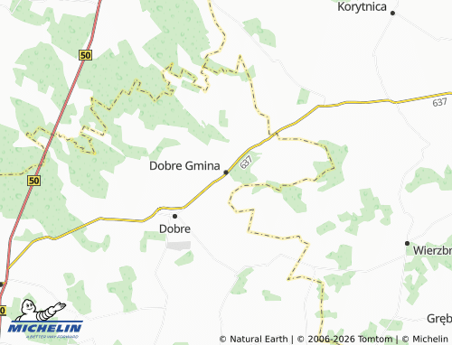 MICHELIN Dobre Gmina map - ViaMichelin