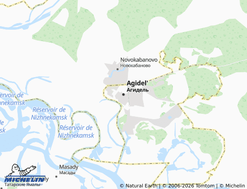 MICHELIN-Landkarte Agidel' - ViaMichelin