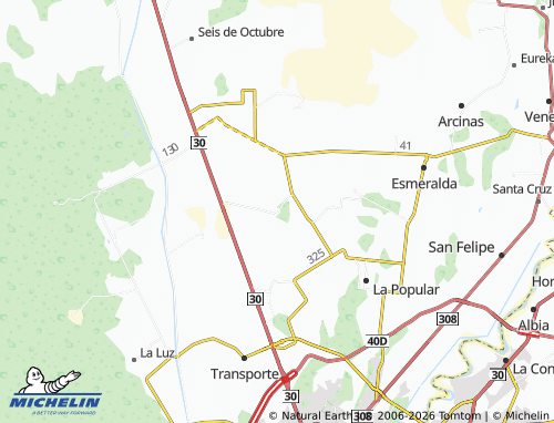 MICHELIN Palo Blanco map - ViaMichelin