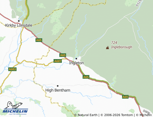 MICHELIN Ingleton map - ViaMichelin