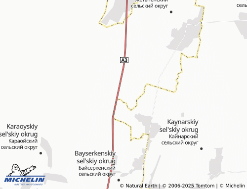 MICHELIN Zhanaarna map - ViaMichelin