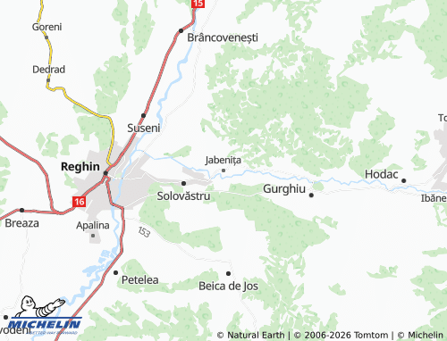 Mappa MICHELIN Jabenița - ViaMichelin