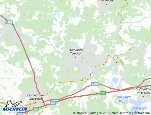 MICHELIN Tuchkovo map - ViaMichelin