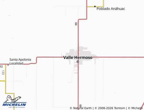 Mapa MICHELIN Del Valle - ViaMichelin