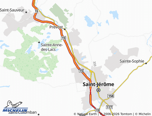 Mapa MICHELIN Filion - ViaMichelin