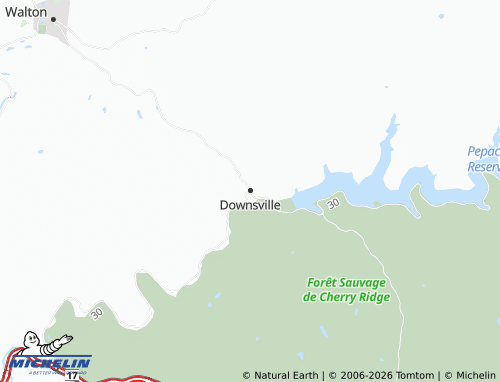 Mapa MICHELIN Downsville - ViaMichelin