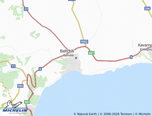 MICHELIN Balchik map - ViaMichelin