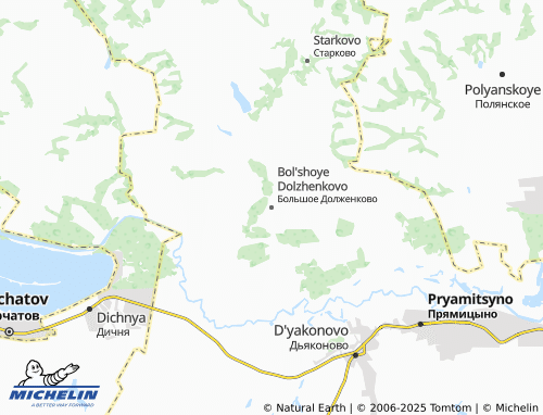 MICHELIN Bol'shoye Dolzhenkovo map - ViaMichelin