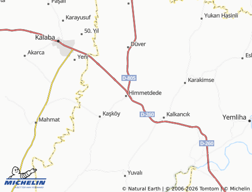 MICHELIN Himmetdede map - ViaMichelin
