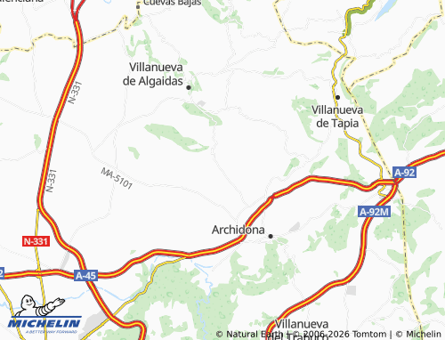 MICHELIN Estación de Archidona map - ViaMichelin