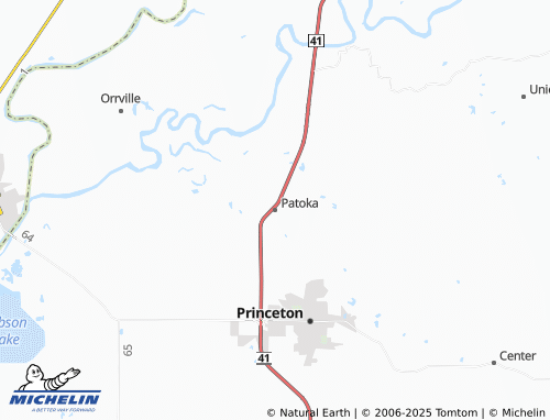 MICHELIN-Landkarte Patoka - ViaMichelin