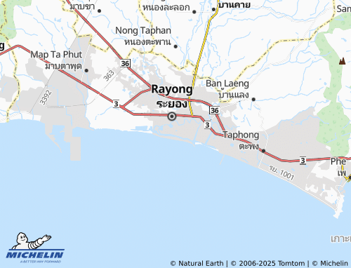 MICHELIN Pak Nam map - ViaMichelin