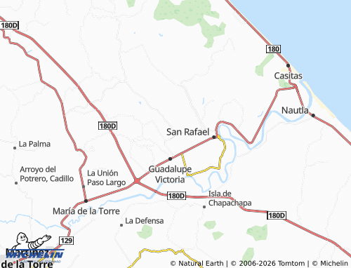 Mapa MICHELIN Puntilla Aldama - ViaMichelin