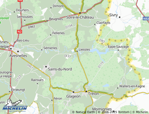 Carte MICHELIN La Motte - ViaMichelin