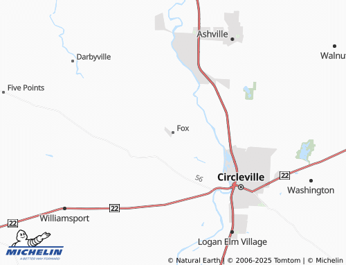 MICHELIN-Landkarte Fox - ViaMichelin