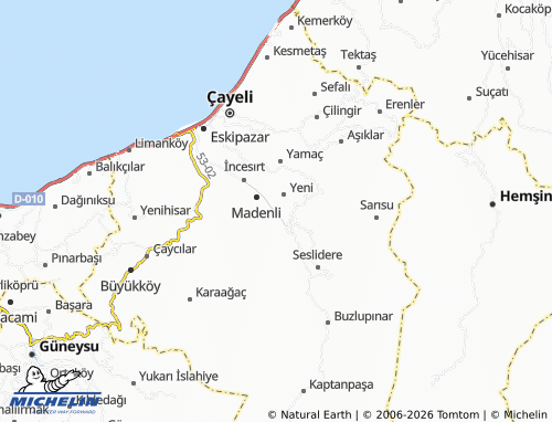 Mappa MICHELIN Merkez - ViaMichelin