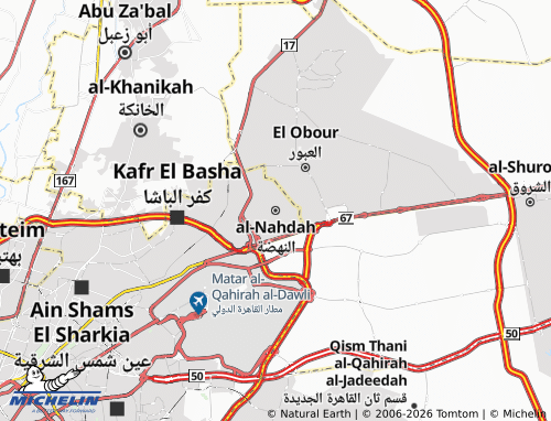 MICHELIN El Nahda map - ViaMichelin