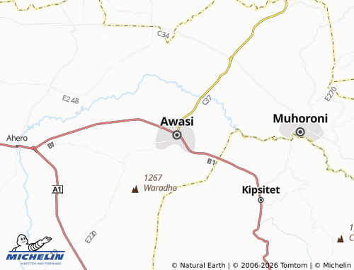 MICHELIN Awasi map - ViaMichelin