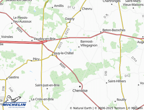 Carte MICHELIN Villegagnon - ViaMichelin
