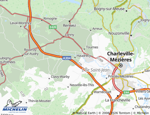 Mappa MICHELIN Haudrecy - ViaMichelin