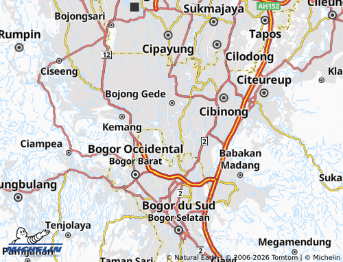 MICHELIN Cilebut Timur map - ViaMichelin
