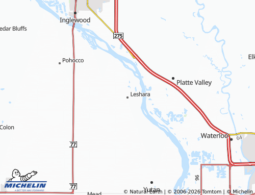 Mapa MICHELIN Leshara - ViaMichelin
