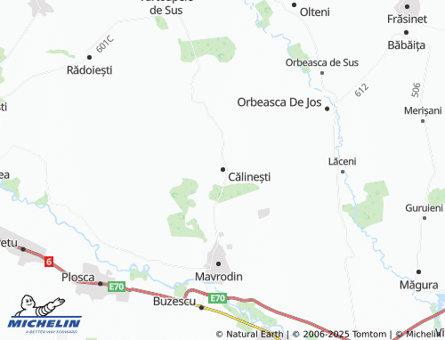 MICHELIN Călinești map - ViaMichelin