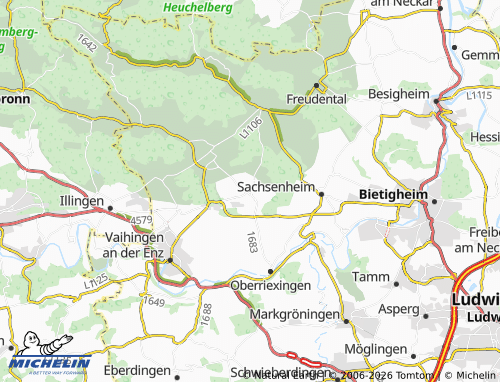 MICHELIN Sersheim map - ViaMichelin