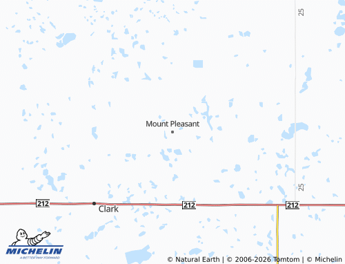 Carte MICHELIN Mount Pleasant - ViaMichelin