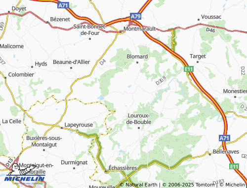 MICHELIN-Landkarte Bœuf - ViaMichelin