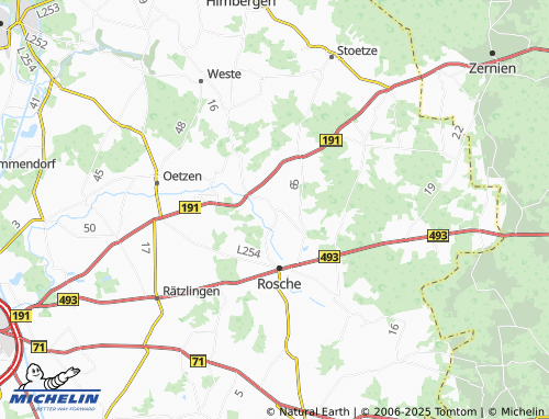 Mappa MICHELIN Borg - ViaMichelin
