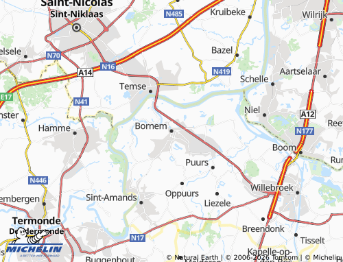 Mappa MICHELIN Bornem - ViaMichelin