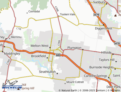 MICHELIN Kurunjang map - ViaMichelin