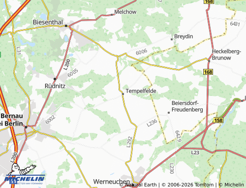 Mapa MICHELIN Tempelfelde - ViaMichelin