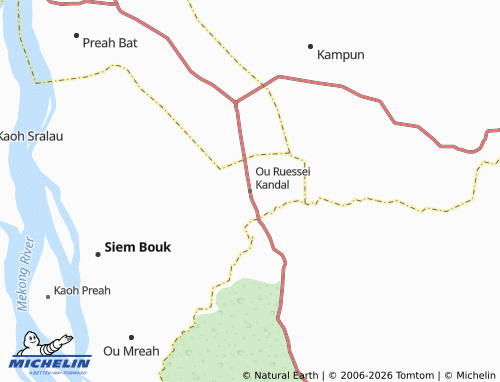 Mappa MICHELIN Ou Ruessei Kandal - ViaMichelin