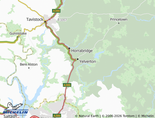 Mappa MICHELIN Yelverton - ViaMichelin