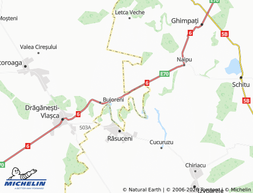 Mappa MICHELIN Prunaru - ViaMichelin