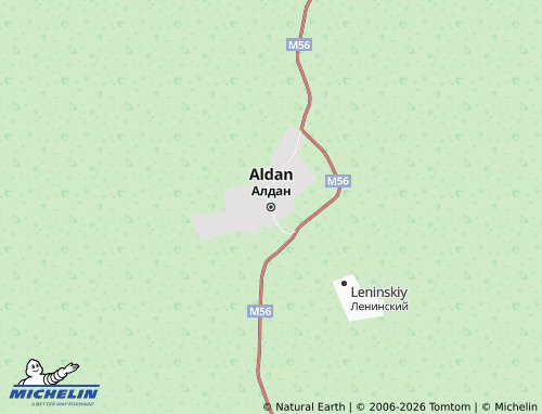 MICHELIN-Landkarte Aldan - ViaMichelin
