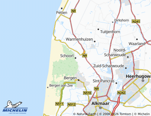 Mapa MICHELIN Schoorl - ViaMichelin