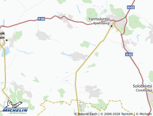 MICHELIN Yasenivka map - ViaMichelin