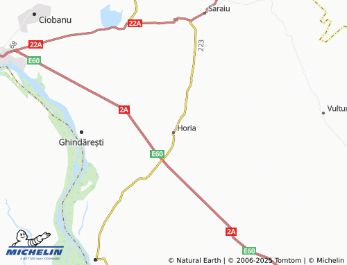 MICHELIN Horia map - ViaMichelin