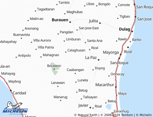 MICHELIN Tarugan map - ViaMichelin