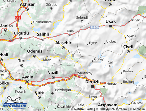 MICHELIN Sarıgöl map - ViaMichelin