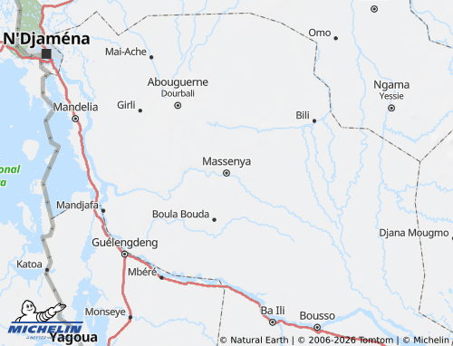 Mappa MICHELIN Chari-Baguirmi - ViaMichelin