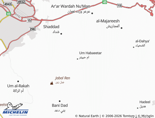 Carte MICHELIN Um Habaeetar - ViaMichelin