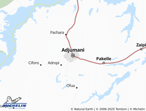 MICHELIN Adjumani map - ViaMichelin