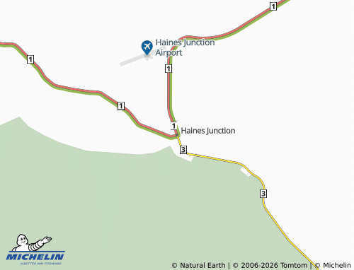 Kaart MICHELIN Haines Junction - ViaMichelin