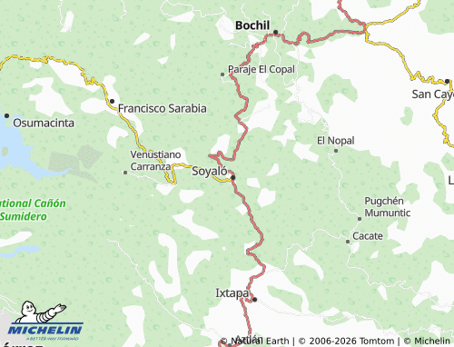 MICHELIN Ojo de Agua map - ViaMichelin